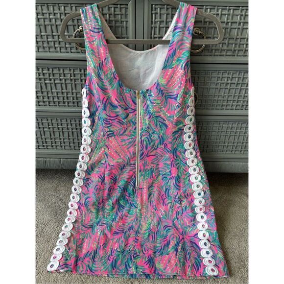 NWT Lilly Pulitzer Pink Sunset Coco Breeze Mila Shift dress, Sz 4 $178 - Picture 4 of 8
